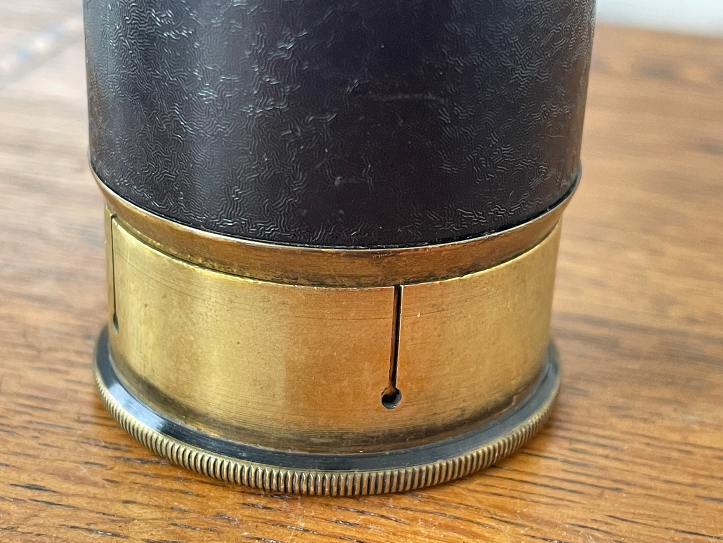 Vintage British Brass Telescopic Monocular – Falcon 22x Enbeeco London with Textured Resin Grip (c.1950–1970)