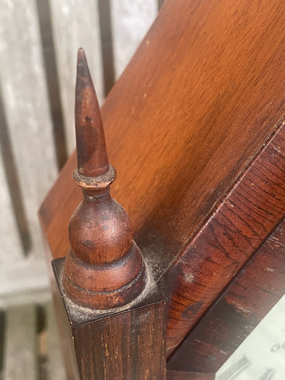 Antique American Waterbury Steeple Mantel Clock – H. James of Godalming Retailer Dial (c.1880–1895)