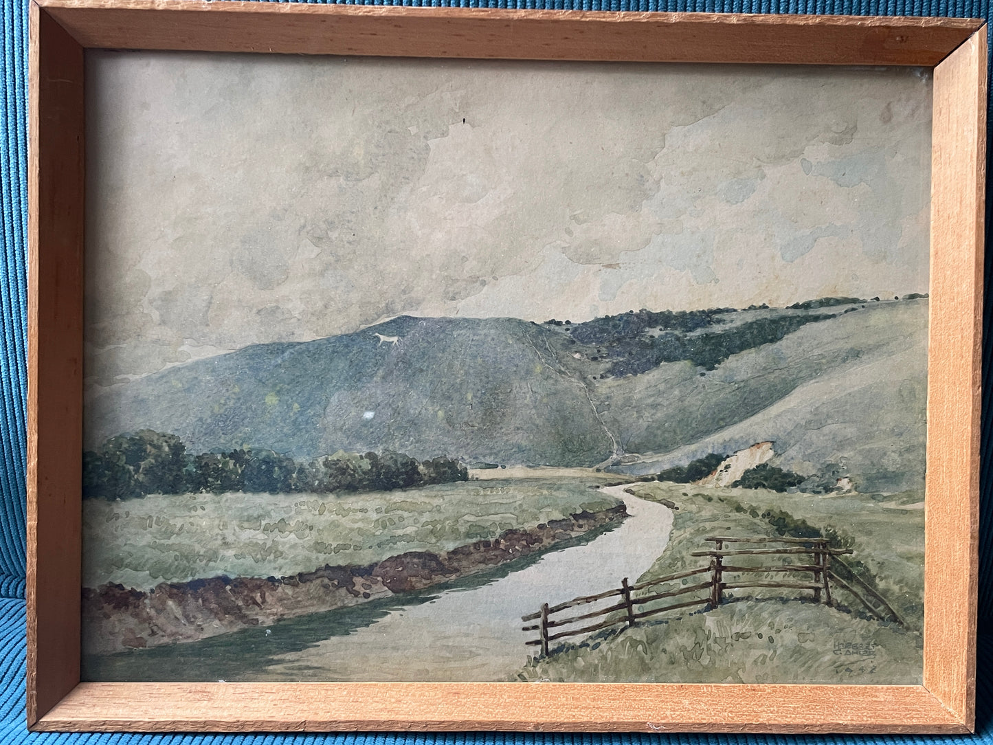 Antique British Watercolour Landscapes – Sussex Countryside Views by Herbert C Ahier (1955)