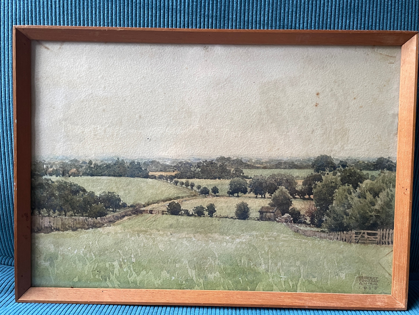 Antique British Watercolour Landscapes – Sussex Countryside Views by Herbert C Ahier (1955)