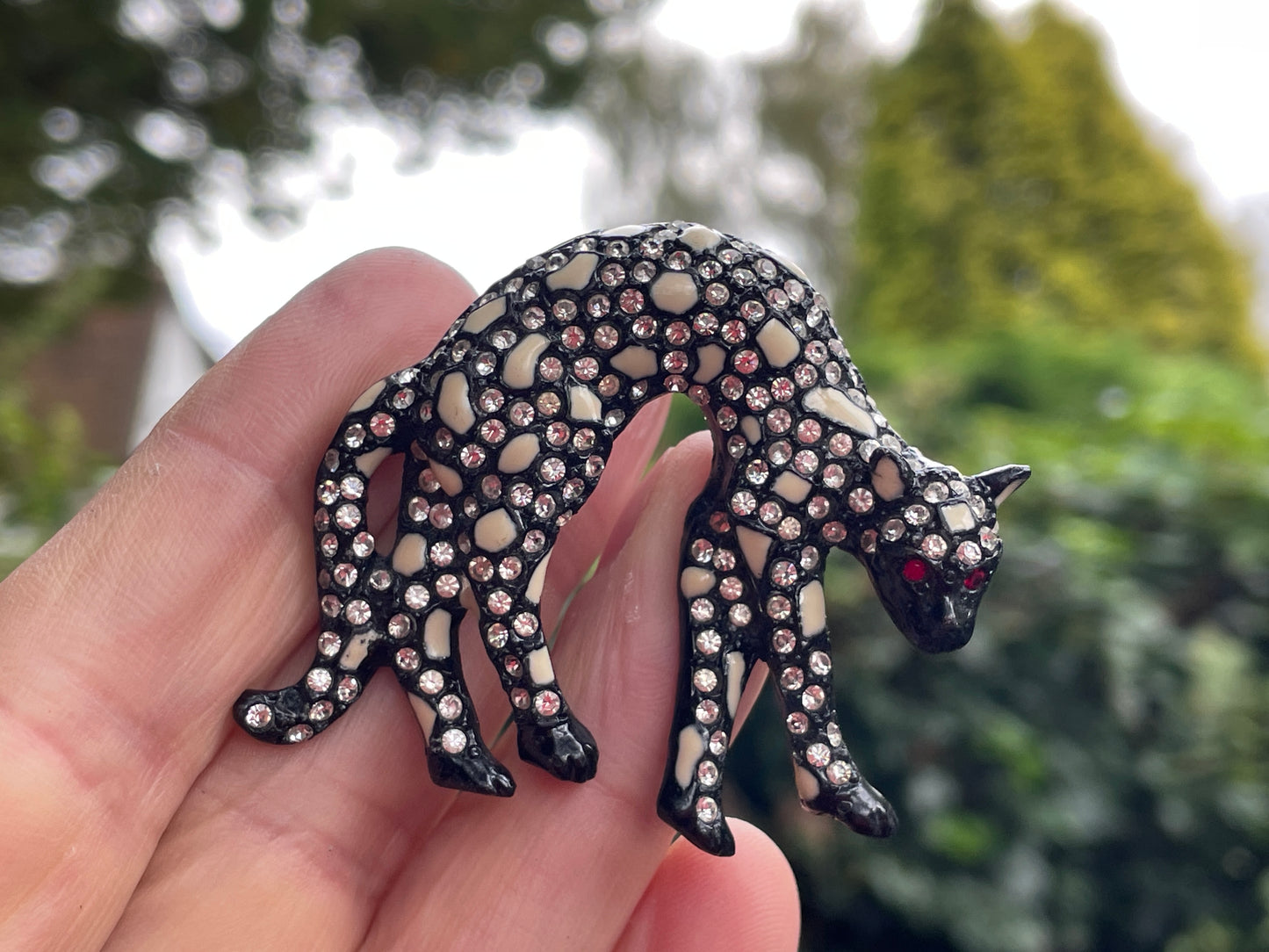 Art Deco Cat Brooch 1920's