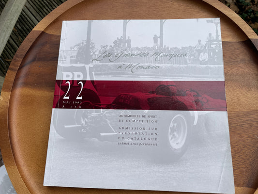 Brooks auction catalogue - Les Grandes Marques a Monaco 22nd Mai 1990