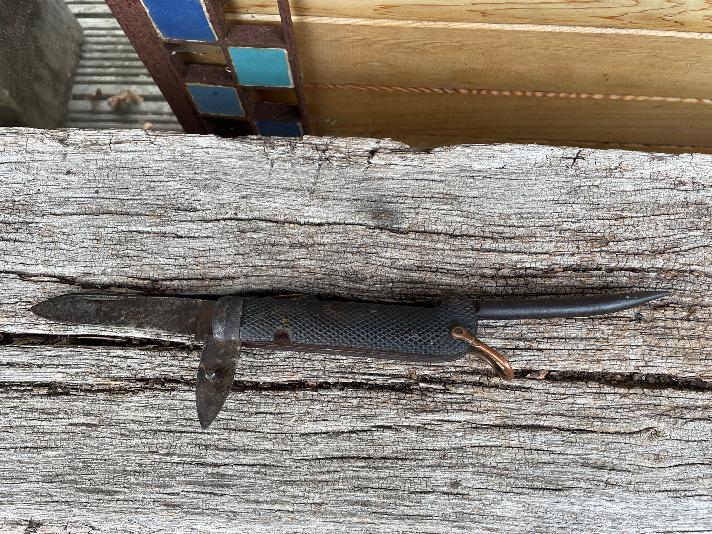 Large WW1 British army jack knife by Wade and Butcher - Sheffield - Militaria - 1938