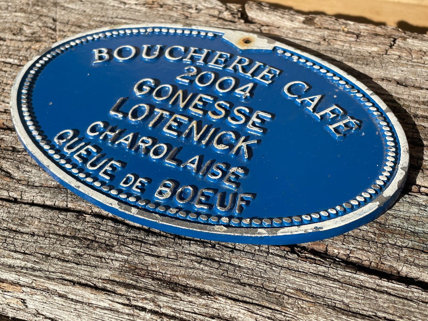 French building of significance plaque 17cm wide