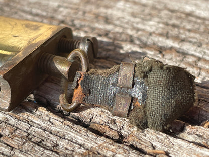 WW1 trench made/art brass book petrol lighter