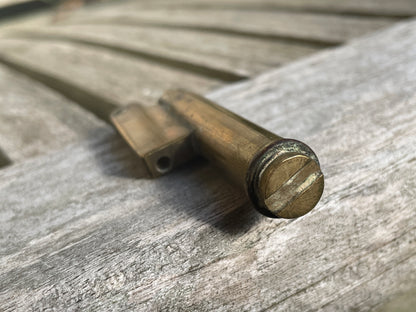 Trench art petrol cigarette lighter made from a bullet and waste brass 7cm long