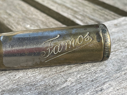 WW1 Famos brass petrol trench cigarette lighter