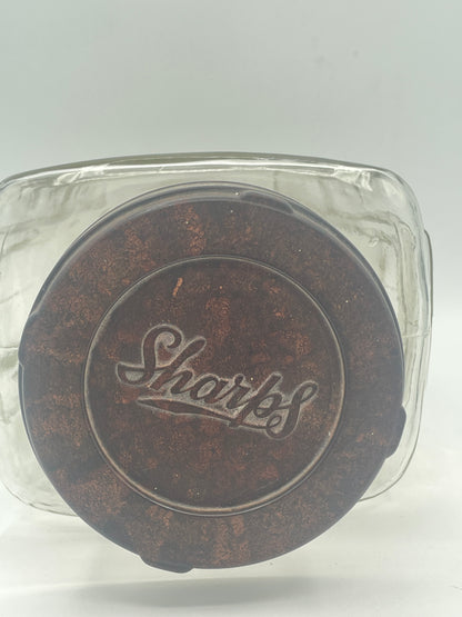 Vintage Art Deco Glass Storage Jar with Bakelite Screw Lid – British Registered Design