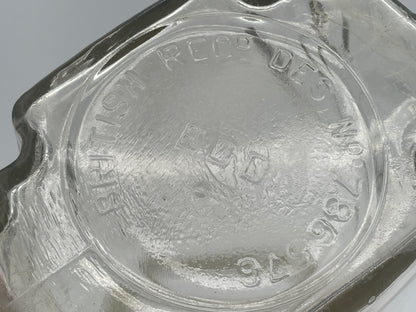 Vintage Art Deco Glass Storage Jar with Bakelite Screw Lid – British Registered Design