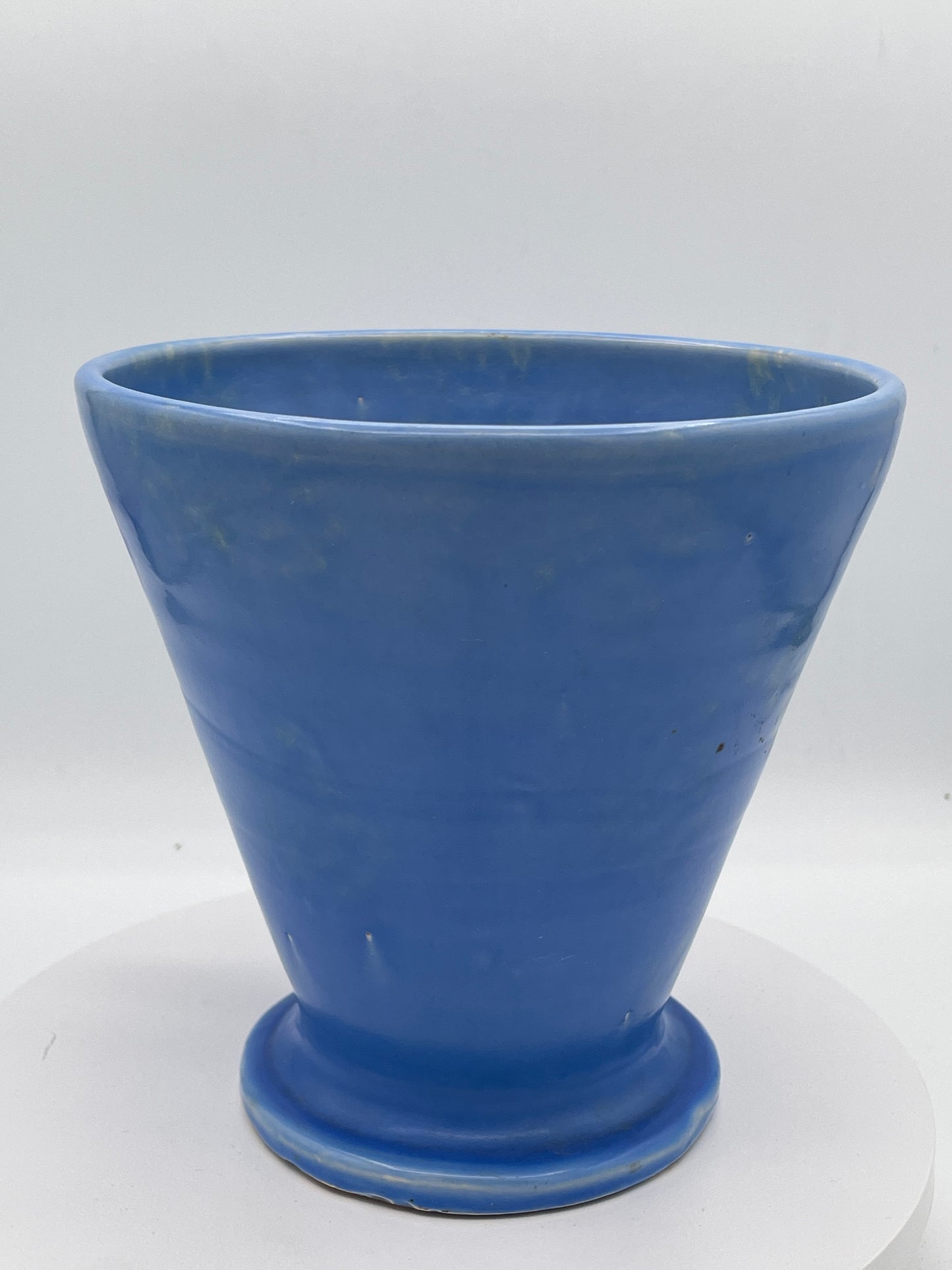 C.H. Brannam Barnstaple Blue Twin Handled Pottery Vase Planter 16cm