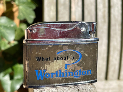 Worthington branded slim Japanese fuel lighter 5.5cm wide