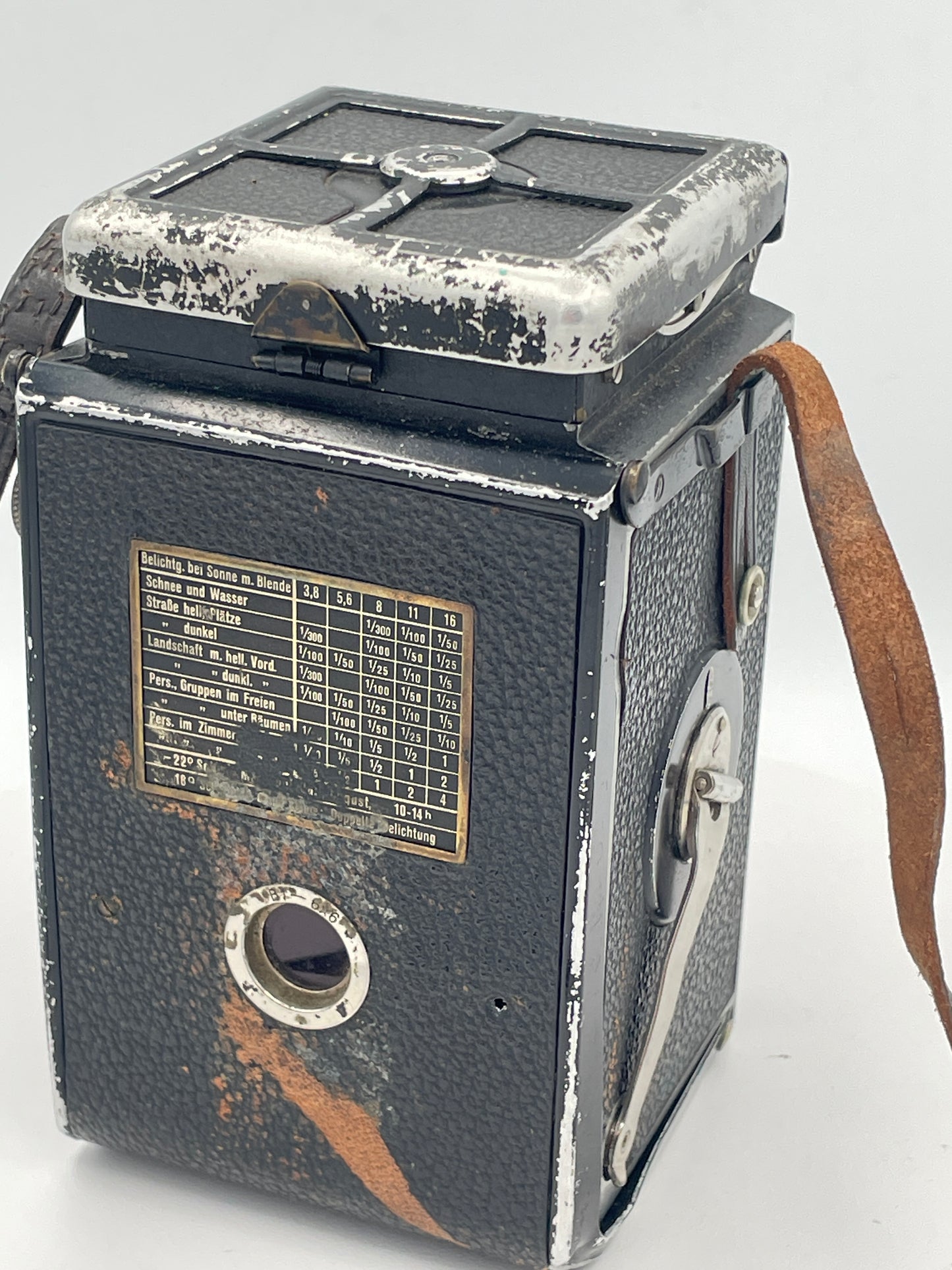 Vintage Rolleiflex Compur TLR Camera Carl Zeiss Tessar 7.5cm f3.8 With Case