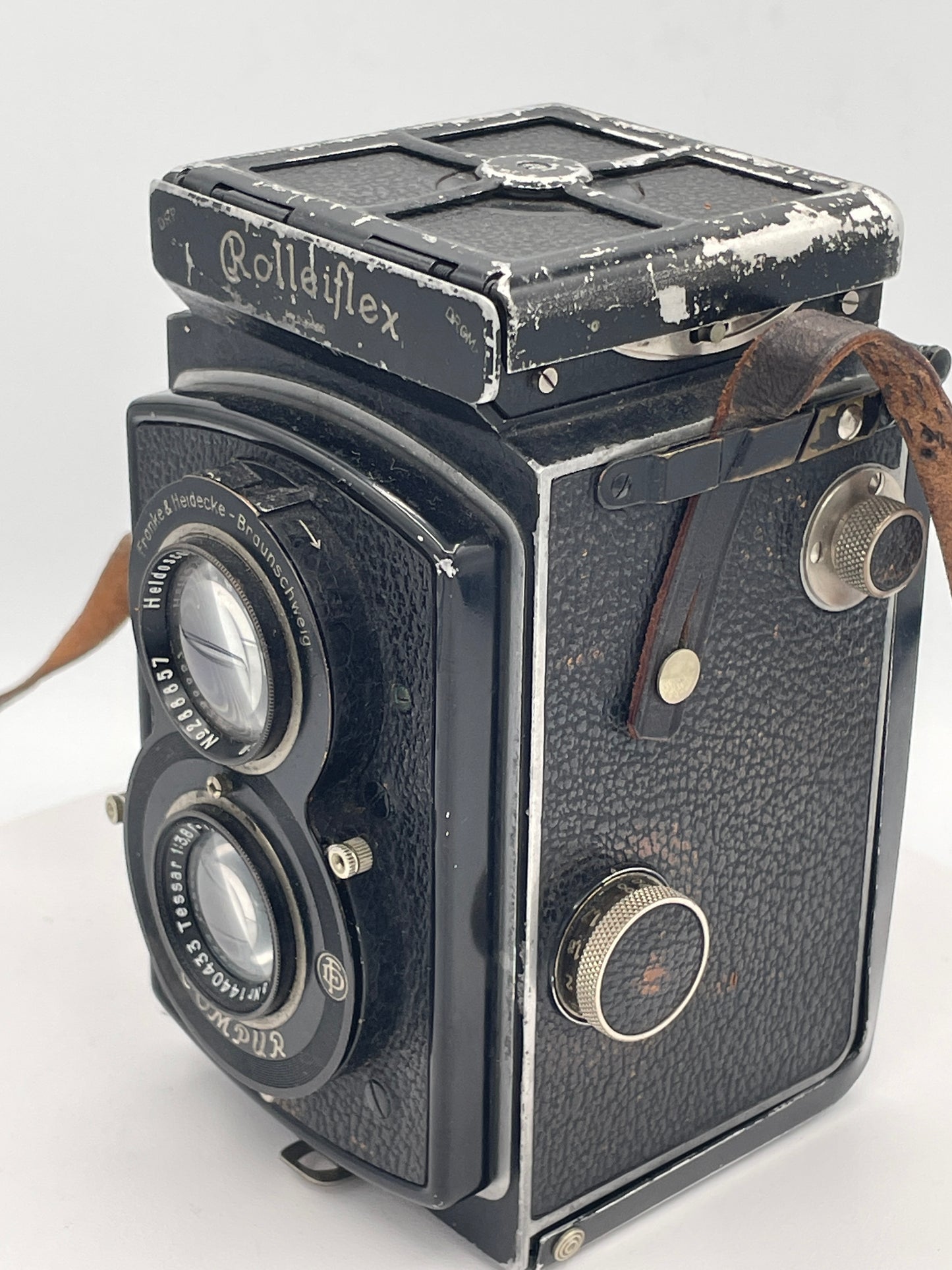 Vintage Rolleiflex Compur TLR Camera Carl Zeiss Tessar 7.5cm f3.8 With Case