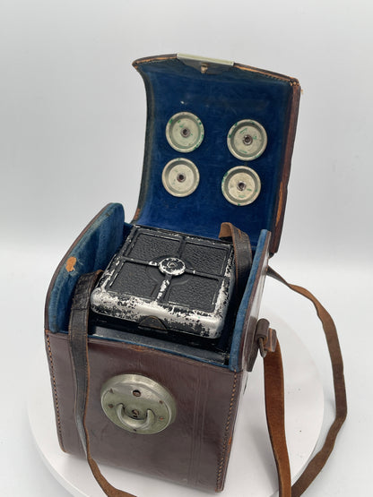 Vintage Rolleiflex Compur TLR Camera Carl Zeiss Tessar 7.5cm f3.8 With Case