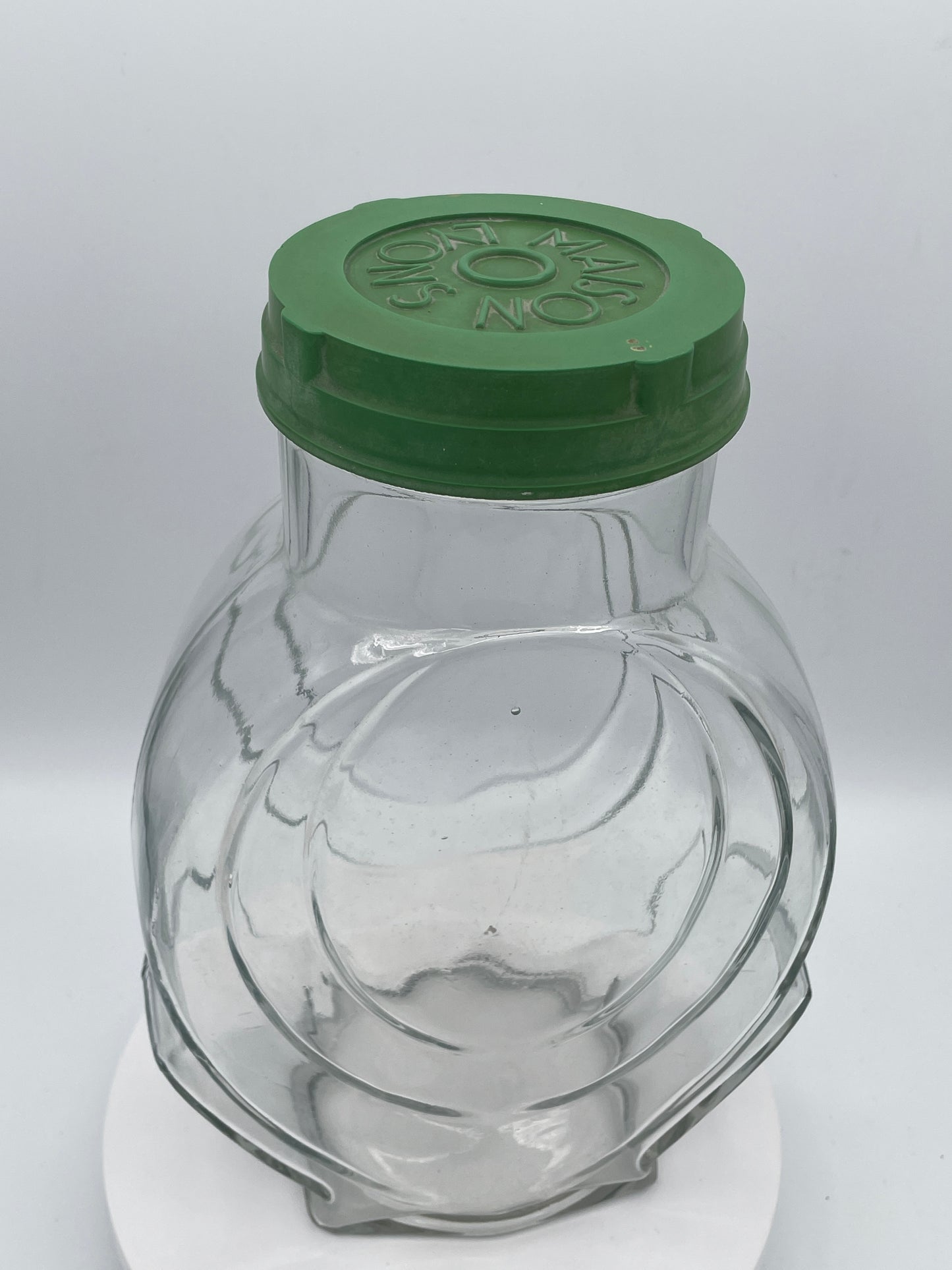 Vintage Glass Storage Jar with Green Bakelite Screw Lid – Lyons Mason
