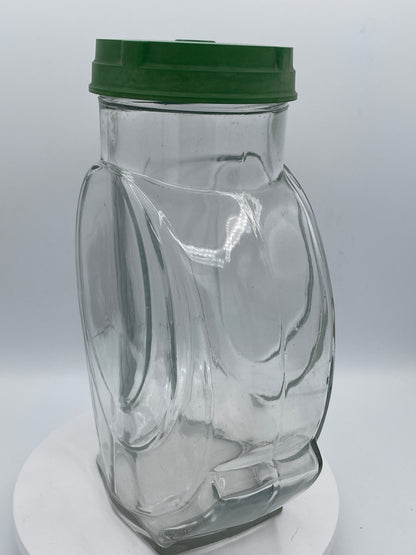 Vintage Glass Storage Jar with Green Bakelite Screw Lid – Lyons Mason