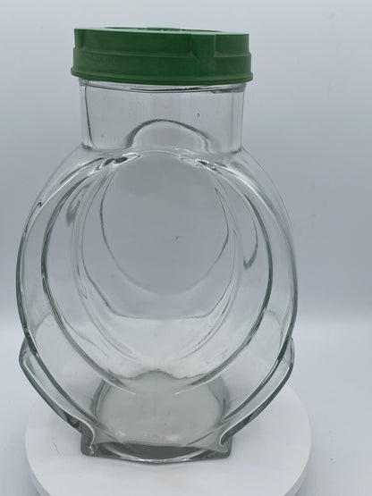 Vintage Glass Storage Jar with Green Bakelite Screw Lid – Lyons Mason
