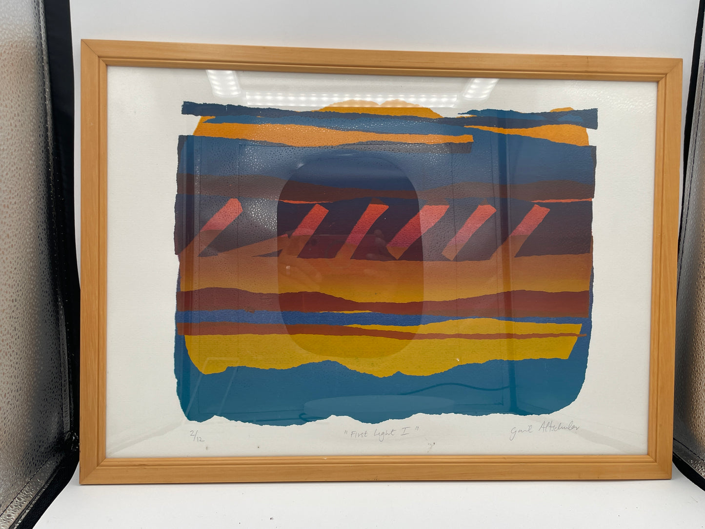 Gail Altschuler 'First Light I' Signed Limited Edition Silkscreen Monoprint 2/12 Framed Abstract Artwork