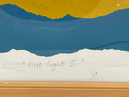 Gail Altschuler 'First Light I' Signed Limited Edition Silkscreen Monoprint 2/12 Framed Abstract Artwork