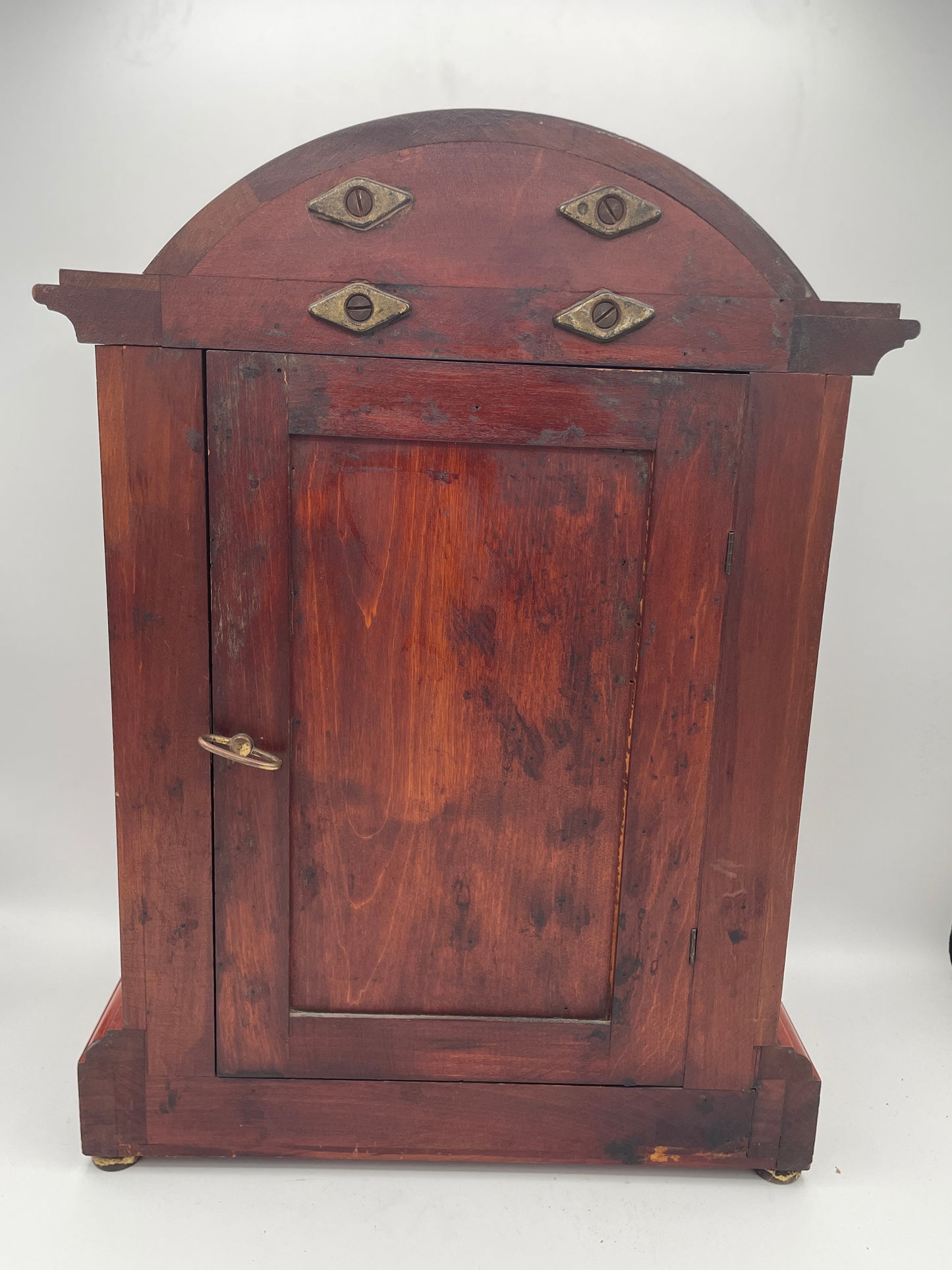Antique German Westminster Chiming Mantel Clock c.1930 Walnut Case