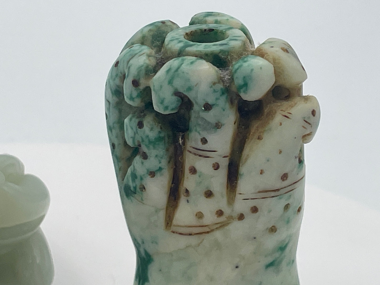 Vintage Chinese Jadeite Carvings – Three Piece Collection Including Money Toad & Dragon