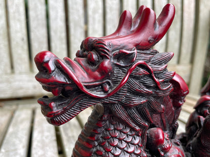 Good luck Chinese Dragon Treasure Ship with Seven Lucky Gods 25cm long 1.98kg