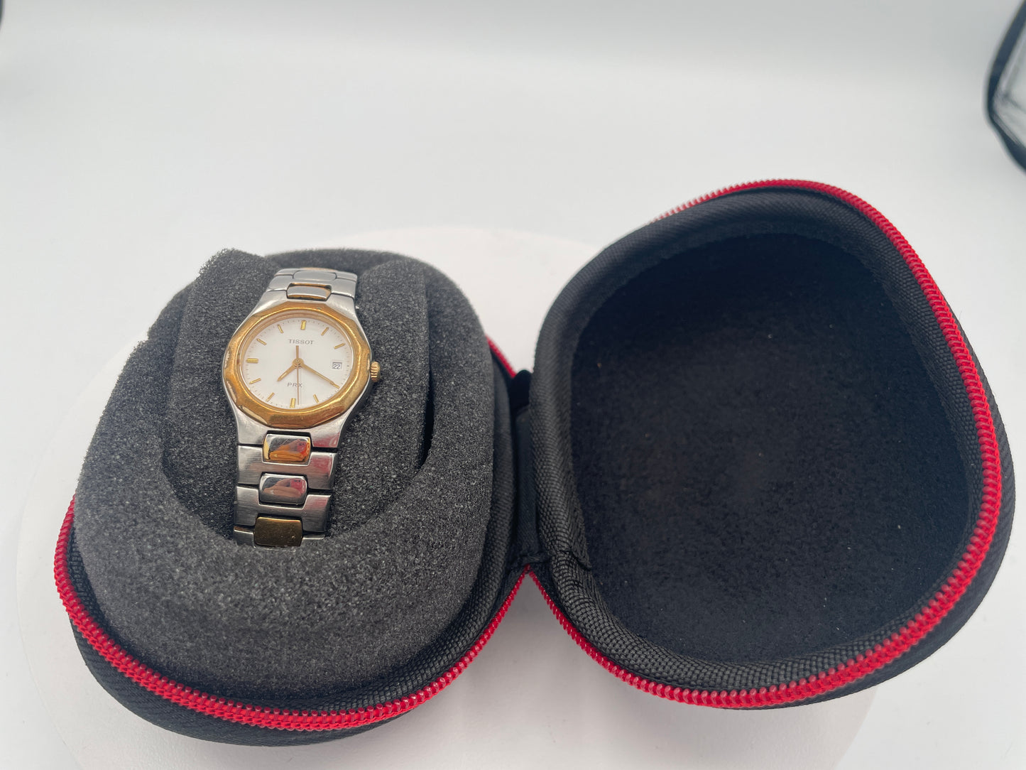 Vintage Tissot PRX Ladies Swiss Quartz Wristwatch Bi-Colour Date Sapphire Crystal