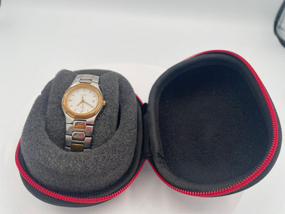 Vintage Tissot PRX Ladies Swiss Quartz Wristwatch Bi-Colour Date Sapphire Crystal