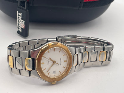 Vintage Tissot PRX Ladies Swiss Quartz Wristwatch Bi-Colour Date Sapphire Crystal