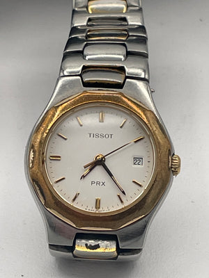 Vintage Tissot PRX Ladies Swiss Quartz Wristwatch Bi-Colour Date Sapphire Crystal