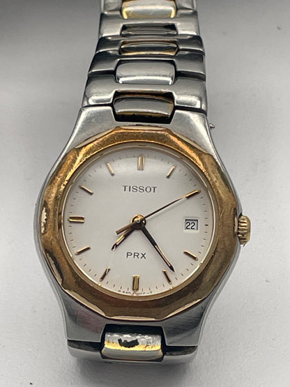 Vintage Tissot PRX Ladies Swiss Quartz Wristwatch Bi-Colour Date Sapphire Crystal