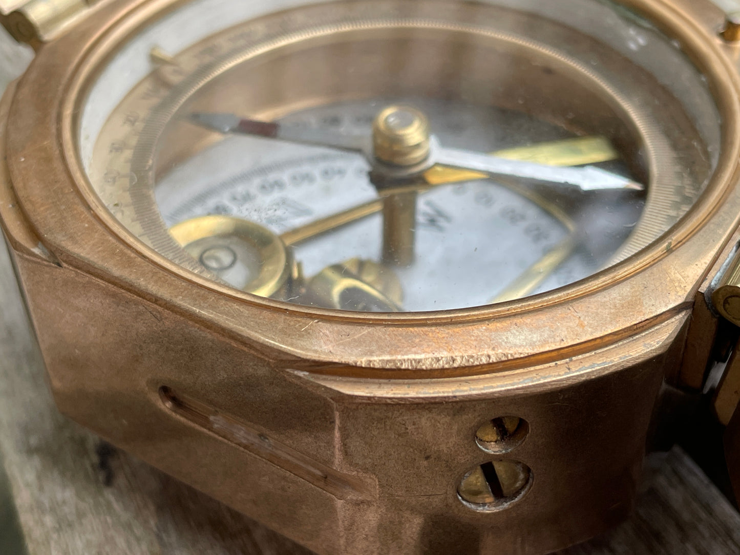 Watts Sons Ltd London Brass maritime nautical navigation Compass