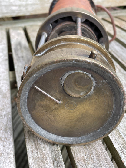 Patterson Type A1 Miners Lamp stamped 17 and initials EC