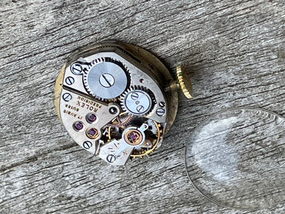 Rolex Precision 17 Rubis Swiss working vintage watch movement