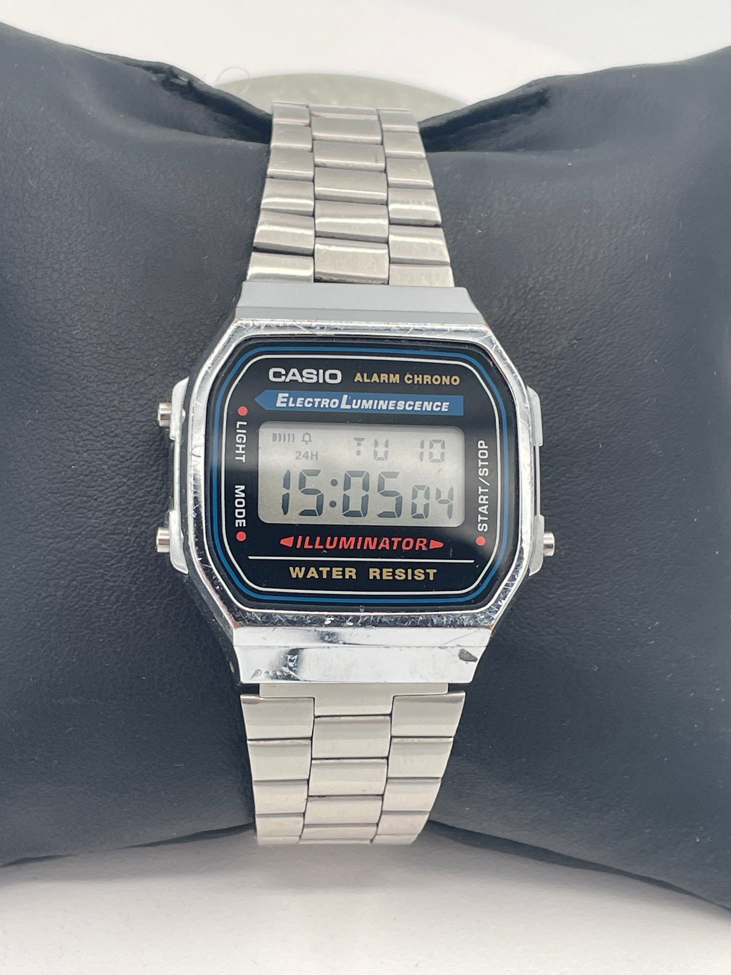 Casio A168 Digital Alarm Chronograph Watch Module 3298 S-523N Bracelet