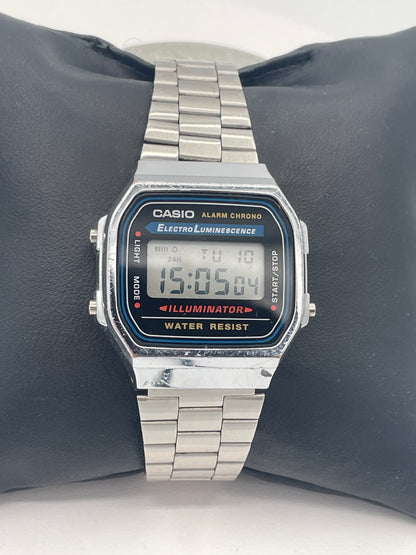 Casio A168 Digital Alarm Chronograph Watch Module 3298 S-523N Bracelet