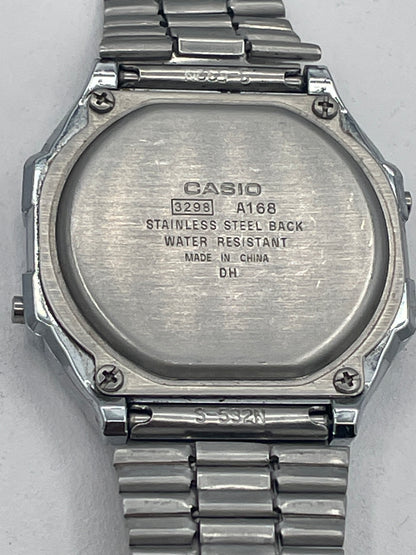 Casio A168 Digital Alarm Chronograph Watch Module 3298 S-523N Bracelet
