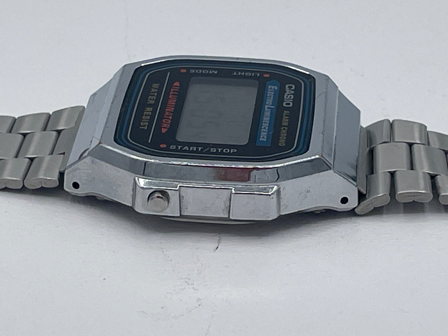Casio A168 Digital Alarm Chronograph Watch Module 3298 S-523N Bracelet
