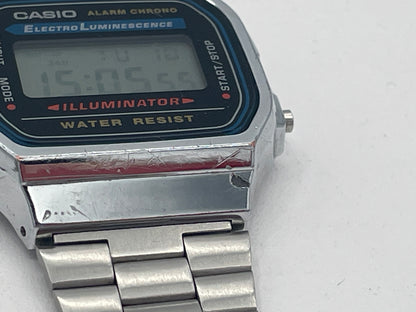 Casio A168 Digital Alarm Chronograph Watch Module 3298 S-523N Bracelet