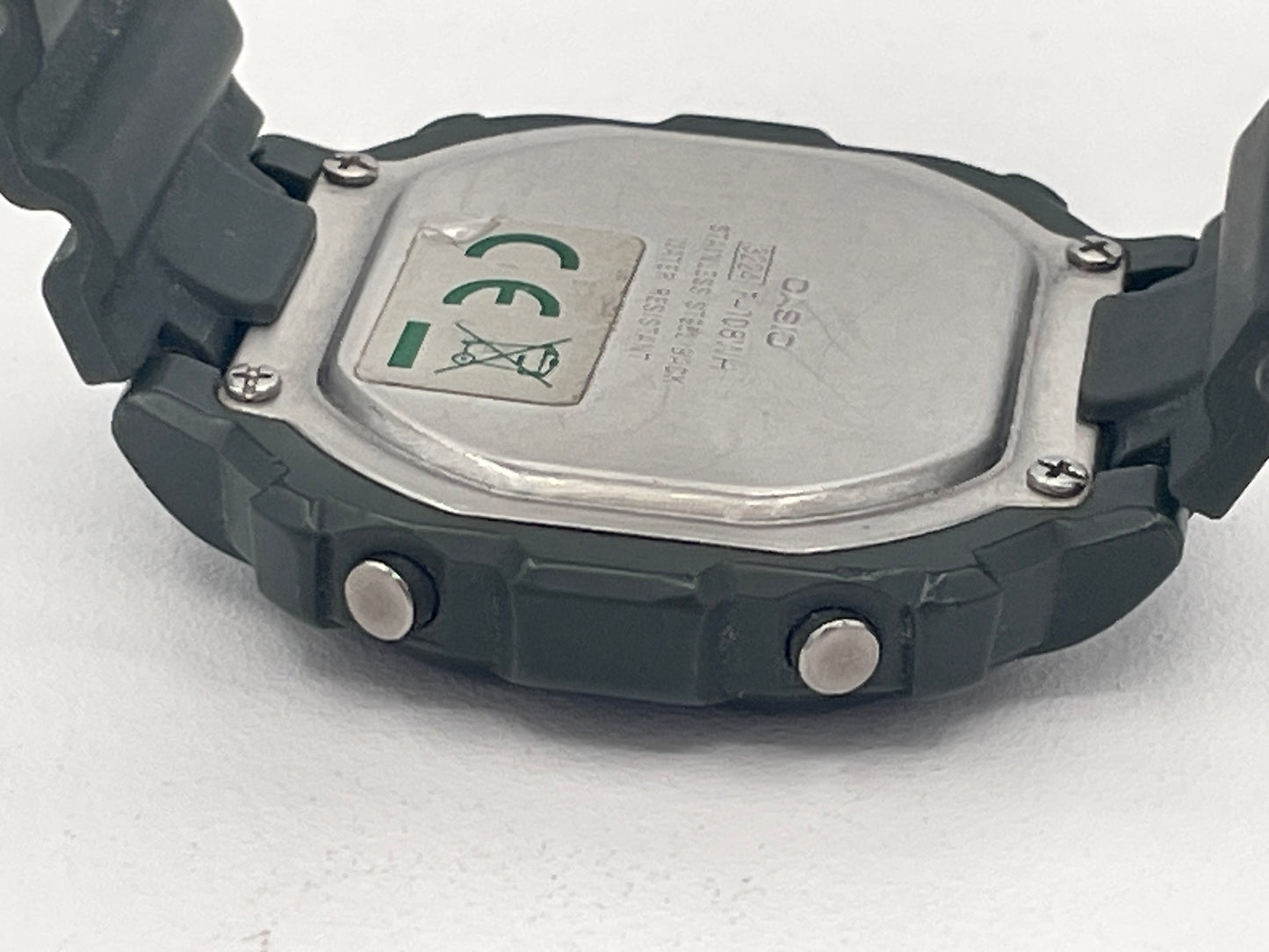 Casio F-108WH Green Digital Alarm Chronograph Watch