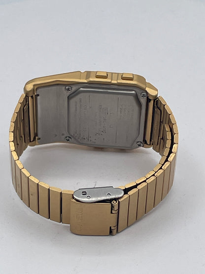 Casio DBC-611G Gold-Tone Data Bank Calculator Watch