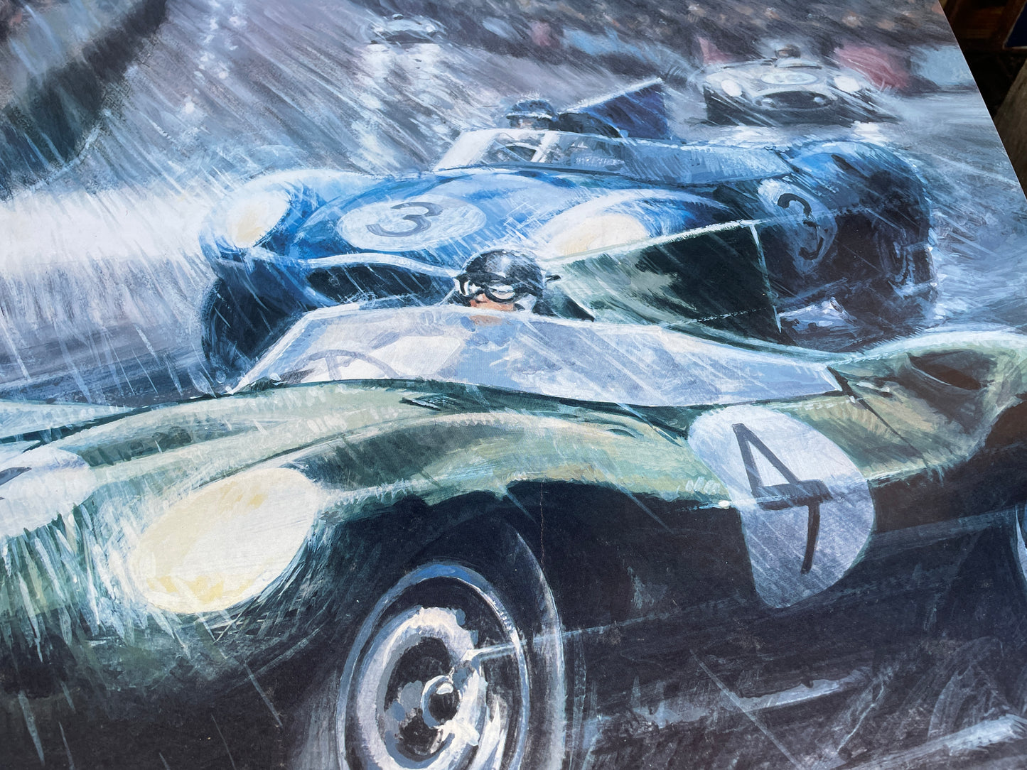 Original Christies auction of fine Le Mans winning British Marques Auction Monte Carlo poster