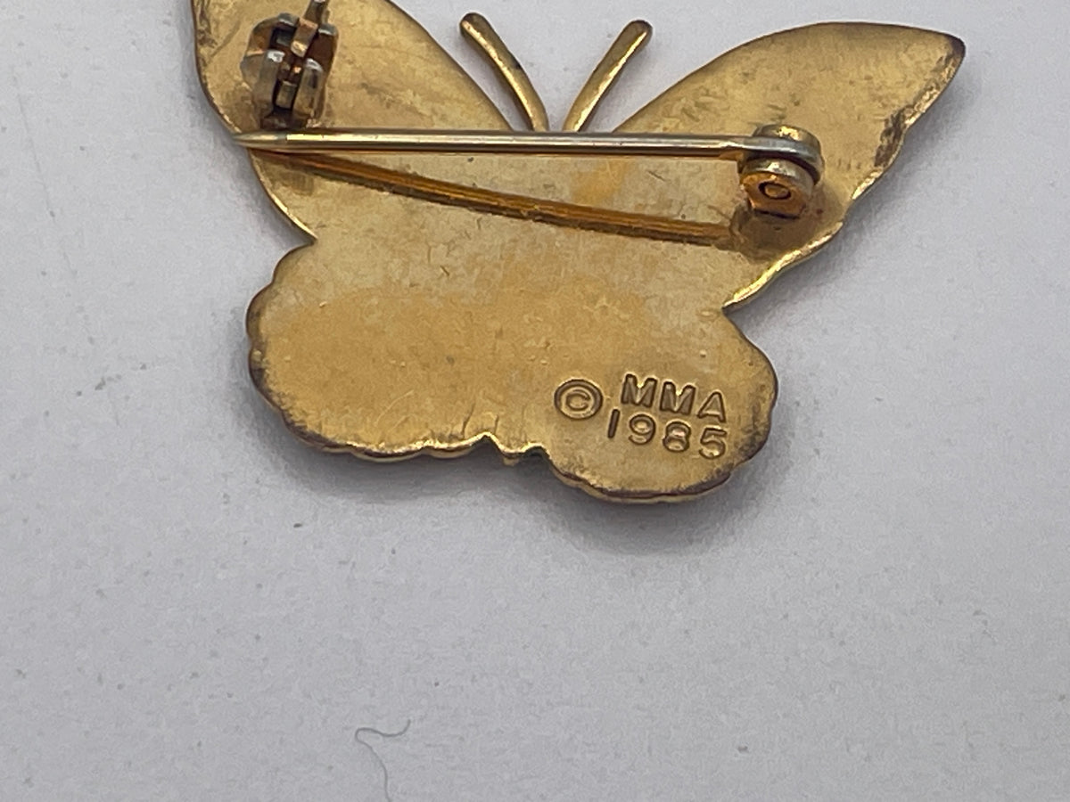 Vintage Enamel Butterfly Brooches & Earrings – MMA 1985