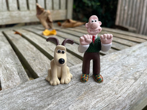Wallace and Gromit figurines 1990's tallest 6.5cm