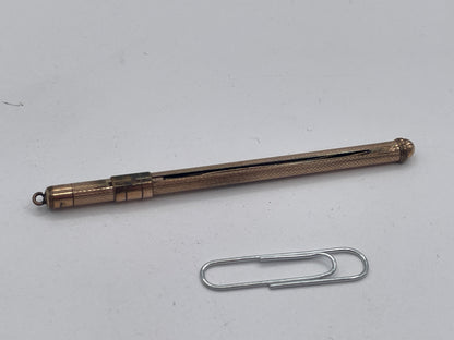 Vintage Rolled Gold Propelling Cocktail Swizzle Stick