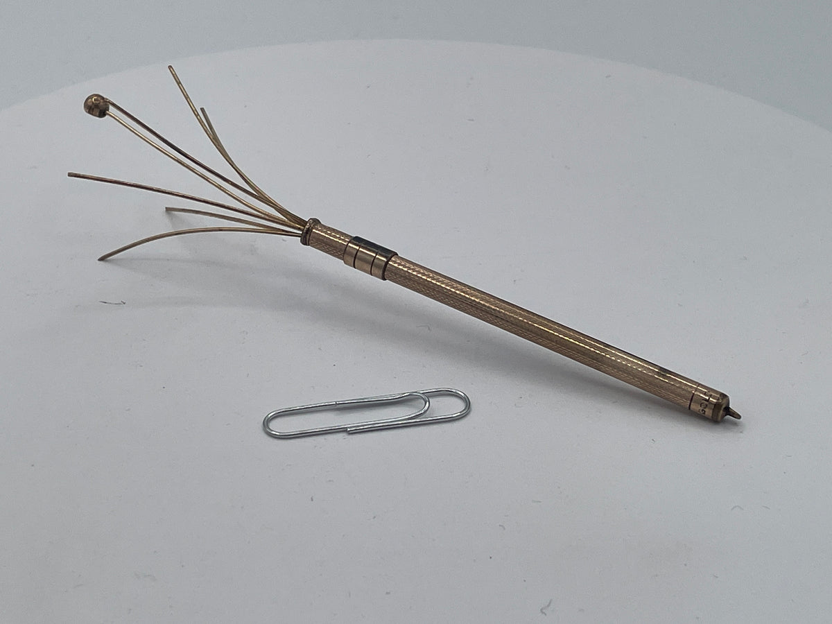 Vintage Rolled Gold Propelling Cocktail Swizzle Stick