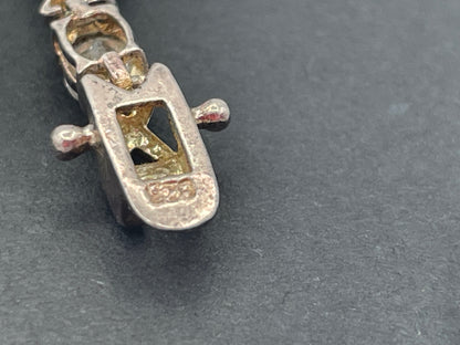Sterling Silver Oval CZ XO Tennis Bracelet – 19.5cm Boxed