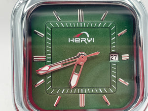 New HERYI 4531 Green Dial Quartz Watch – 37mm