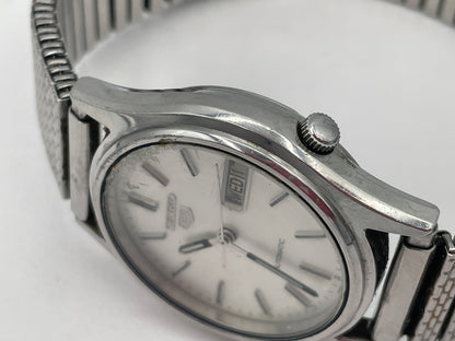 Vintage 1985 Seiko 5 Automatic 7009-3100 Day Date Watch