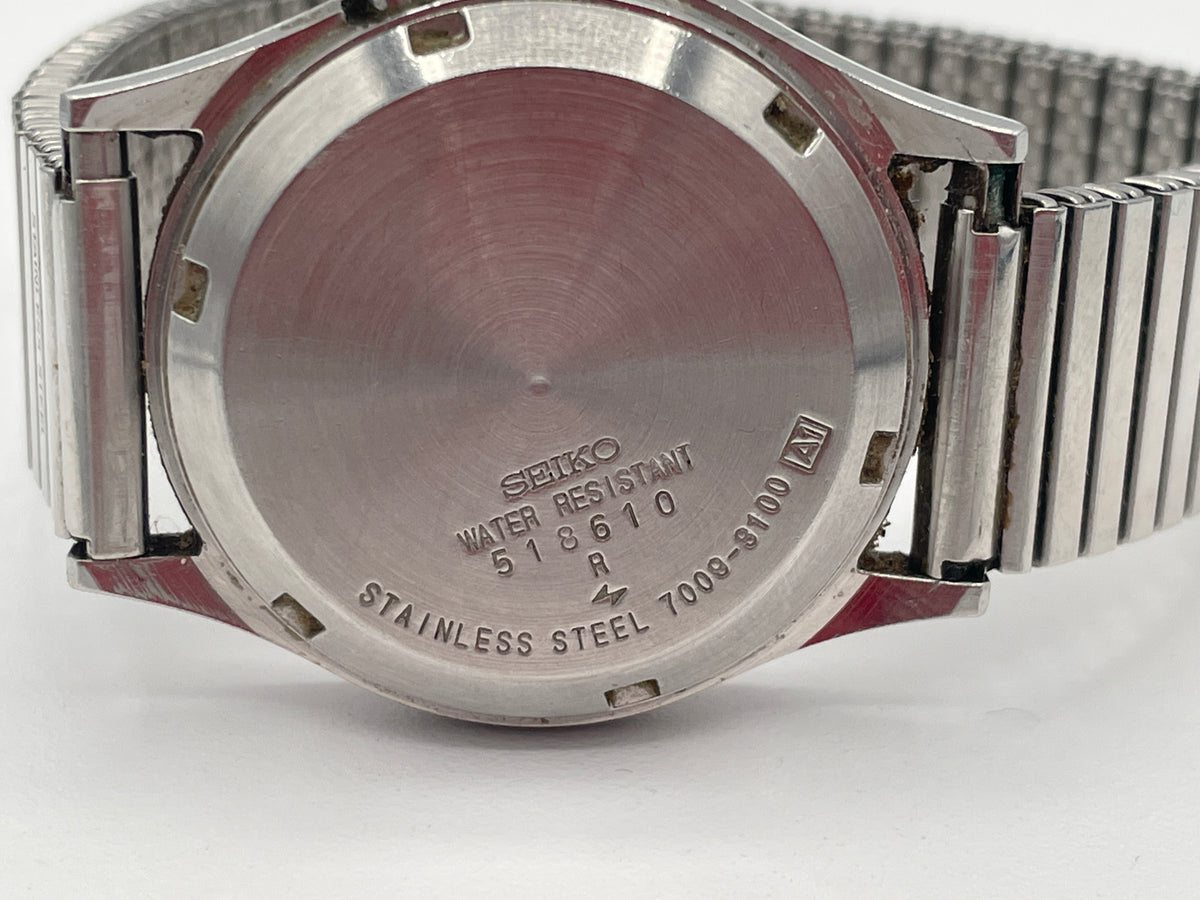 Vintage 1985 Seiko 5 Automatic 7009-3100 Day Date Watch